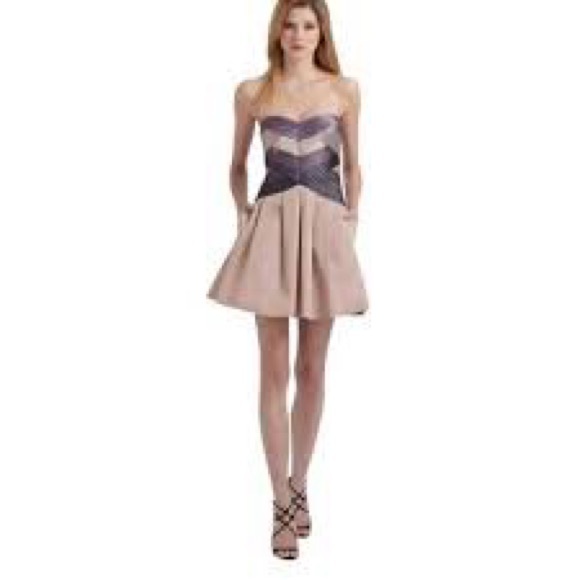 BCBG MaxAzria Hana Strapless Corset Fit Flare Dress- Size 4 - Picture 2 of 9